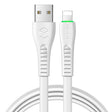 Mcdodo CA-6362 Flying Fish Series 8 Pin to USB LED Cable, Length: 1.8m(White) - free shipping - PMC TechLife - Order now!