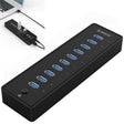 ORICO P10-U3-V1 10 USB 3.0 Ports HUB, Specification: US Plug - USB HUB by PMC TechLife | Online Shopping South Africa | PMC TechLife | Buy Now Pay Later Mobicred