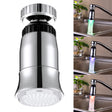 SDF2-B5 1 LED Temperature Sensor RGB LED Faucet Light Water Glow Shower, Size: 78 x 30mm, Interface: 22mm (Silver) - Shower Head by PMC TechLife | Online Shopping South Africa | PMC TechLife | Buy Now Pay Later Mobicred