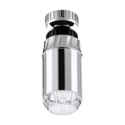 SDF-B2 1 LED ABS Temperature Sensor RGB LED Faucet Light Water Glow Shower, Size: 78 x 28mm, Interface: 22mm (Silver)