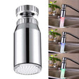 SDF2-B13 1 LED Temperature Sensor RGB LED Faucet Light Water Glow Shower, Size: 78 x 30mm, Interface: 22mm (Silver) - Shower Head by PMC TechLife | Online Shopping South Africa | PMC TechLife | Buy Now Pay Later Mobicred