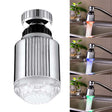 SDF-B5 1 LED ABS Temperature Sensor RGB LED Faucet Light Water Glow Shower, Size: 75 x 37mm, Interface: 22mm (Silver) - free shipping - PMC TechLife - Order now!