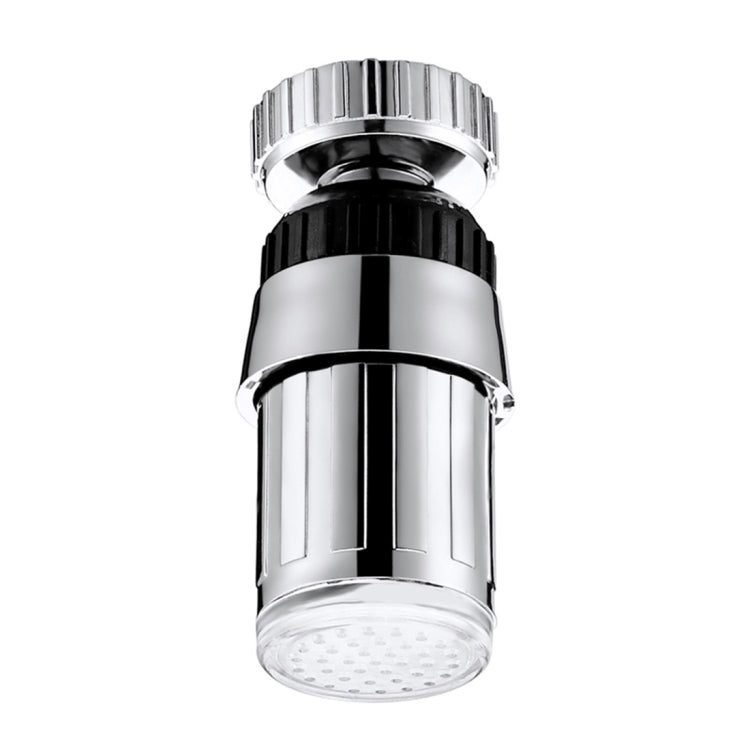 SDF-B6 1 LED ABS Colorful Change LED Faucet Light Water Glow Shower, Size: 58 x 24mm, Interface: 22mm (Silver)