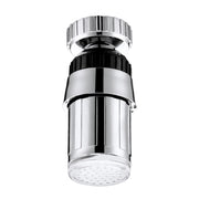 SDF-B6 1 LED ABS Colorful Change LED Faucet Light Water Glow Shower, Size: 58 x 24mm, Interface: 22mm (Silver)