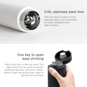 Original Xiaomi Mijia 480ML Insulation Vacuum Thermal Cup Water Bottle(Navy Blue)