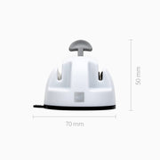 Original Xiaomi Youpin Huohou Kitchen Mini Double Wheel Knife Sharpener (White)