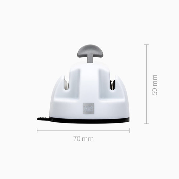 Original Xiaomi Youpin Huohou Kitchen Mini Double Wheel Knife Sharpener (White)