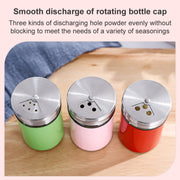 Stainless Steel Glass Seasoning Jar Kitchen Supplies