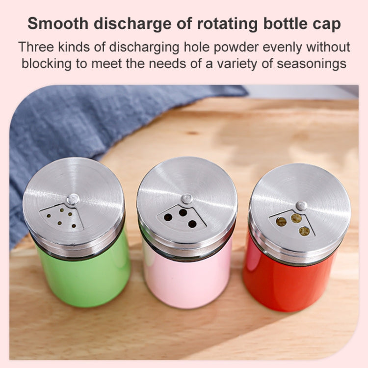 Stainless Steel Glass Seasoning Jar Kitchen Supplies