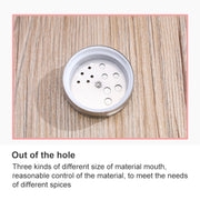 Stainless Steel Glass Seasoning Jar Kitchen Supplies