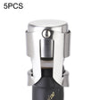 5 PCS Novel Stainless Steel Champagne Wine Bottle Stopper (Silver) - free shipping - PMC TechLife - Order now!