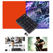 MC Saite SK-51AG 2 in 1 2.4G USB Numeric Wireless Keyboard  & Mini Calculator for Laptop Desktop PC(Black)