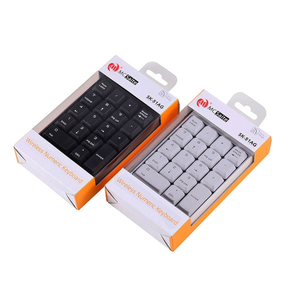 MC Saite SK-51AG 2 in 1 2.4G USB Numeric Wireless Keyboard  & Mini Calculator for Laptop Desktop PC(Black)