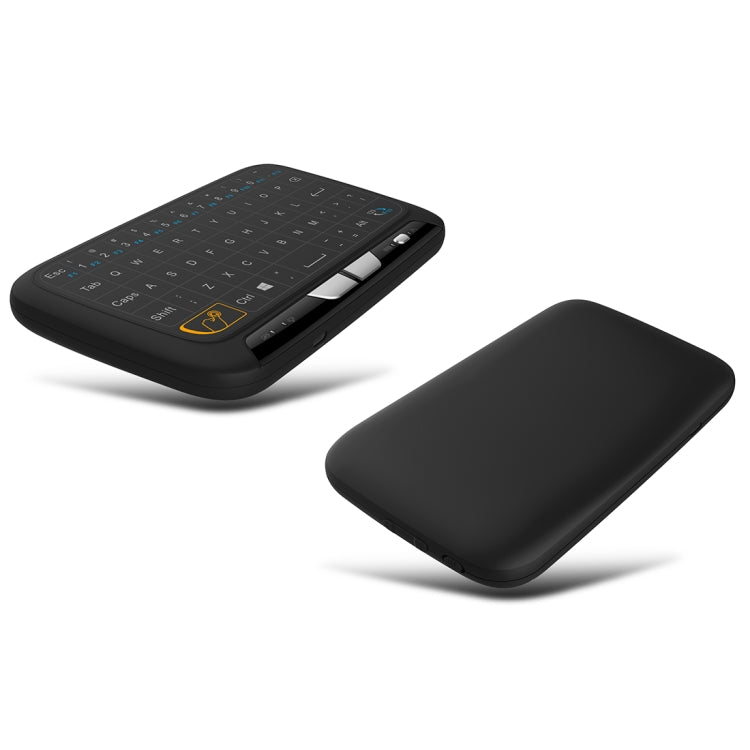 H18 2.4GHz Mini Wireless Air Mouse QWERTY Keyboard with Touchpad / Vibration for PC, TV(Black)