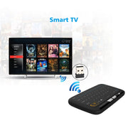 H18 2.4GHz Mini Wireless Air Mouse QWERTY Keyboard with Touchpad / Vibration for PC, TV(Black)