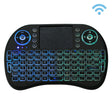 2.4GHz Mini i8 Wireless QWERTY Keyboard with Colorful Backlight & Touchpad & Multimedia Control for PC, Android TV BOX, X-BOX Player, Smartphones(Black) - MINI PC Accessories & Gadgets by PMC TechLife | Online Shopping South Africa | PMC TechLife | Buy Now Pay Later Mobicred