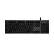 Logitech G512 RGB L-axis Mechanical Wired Gaming Keyboard, Length: 1.8m (Black)
