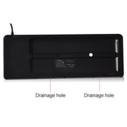 DS-8800 PS / 2 Interface Prevent Water Splashing Laser Engraving Character One-piece Wired Touchpad Keyboard, Length: 1.5m