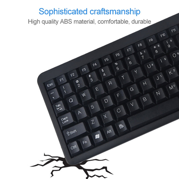 DS-8800 PS / 2 Interface Prevent Water Splashing Laser Engraving Character One-piece Wired Touchpad Keyboard, Length: 1.5m