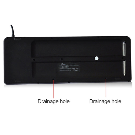 DS-8900 USB Interface Prevent Water Splashing Laser Engraving Character One-piece Wired Trackball Keyboard, Length: 1.5m