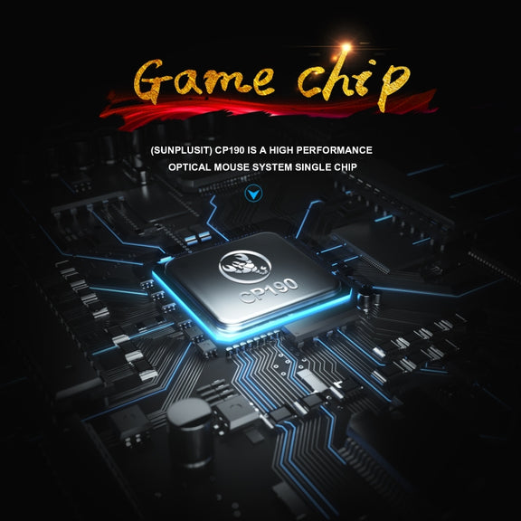 HXSJ A867 USB 6400DPI Four-speed Adjustable RGB Illuminate Wired E-sport Gaming Mouse, Length: 1.5m