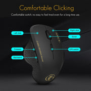 iMICE G6 Wireless Mouse 2.4G Office Mouse 6-button Gaming Mouse(Grey)