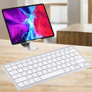 WB-8022 Ultra-thin Wireless Bluetooth Keyboard, Arabic Keys(Silver)
