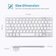 WB-8022 Ultra-thin Wireless Bluetooth Keyboard, Arabic Keys(Silver)