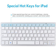 WB-8022 Ultra-thin Wireless Bluetooth Keyboard, Portuguese Keys(Silver)