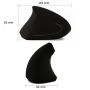 CM0093 Wired Version 2.4GHz Three-button Vertical Mouse for Left-hand, Resolution: 1000DPI / 1200DPI / 1600DPI, Cable Length���1.7m(Black)