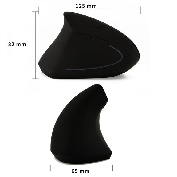 CM0093 Wired Version 2.4GHz Three-button Vertical Mouse for Left-hand, Resolution: 1000DPI / 1200DPI / 1600DPI, Cable Length���1.7m(Black)