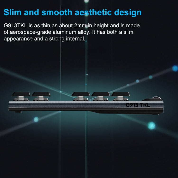 Logitech G913 TKL Wireless RGB Mechanical Gaming Keyboard (GL-Linear)