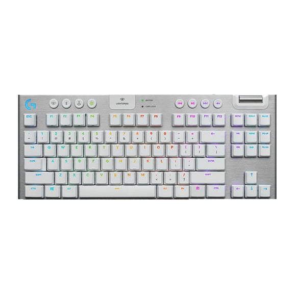 Logitech G913 TKL Wireless RGB Mechanical Gaming Keyboard (GL-Tactile)(White)