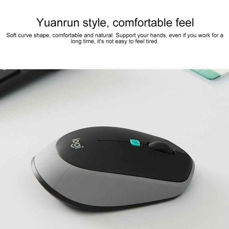 Logitech Voice M380 4 Buttons Smart Voice Input Wireless Mouse (Silver Grey)