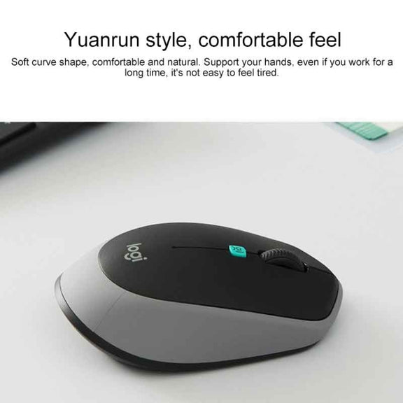 Logitech Voice M380 4 Buttons Smart Voice Input Wireless Mouse (Silver Grey)