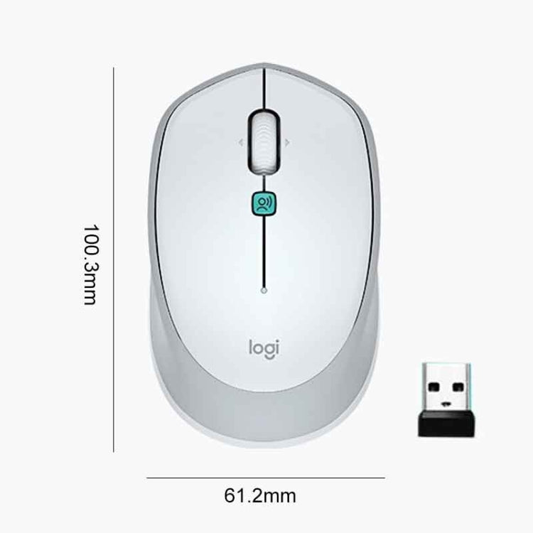 Logitech Voice M380 4 Buttons Smart Voice Input Wireless Mouse (Silver Grey)