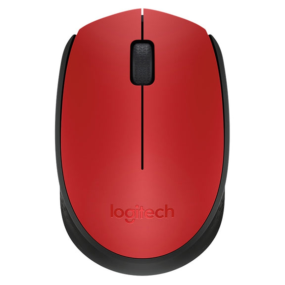 Logitech M170 1000DPI USB Wireless Mouse with 2.4G Receiver (Red)
