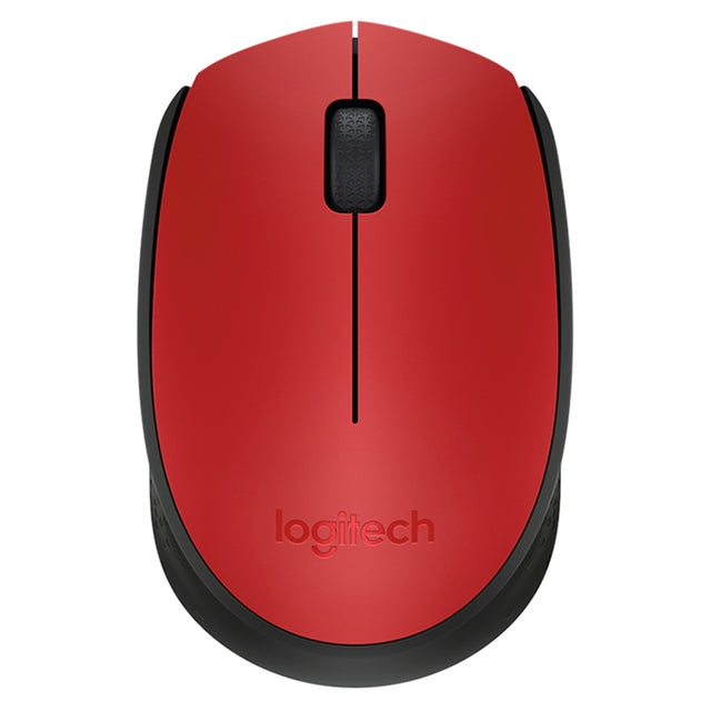 Logitech M170 1000DPI USB Wireless Mouse with 2.4G Receiver (Red)