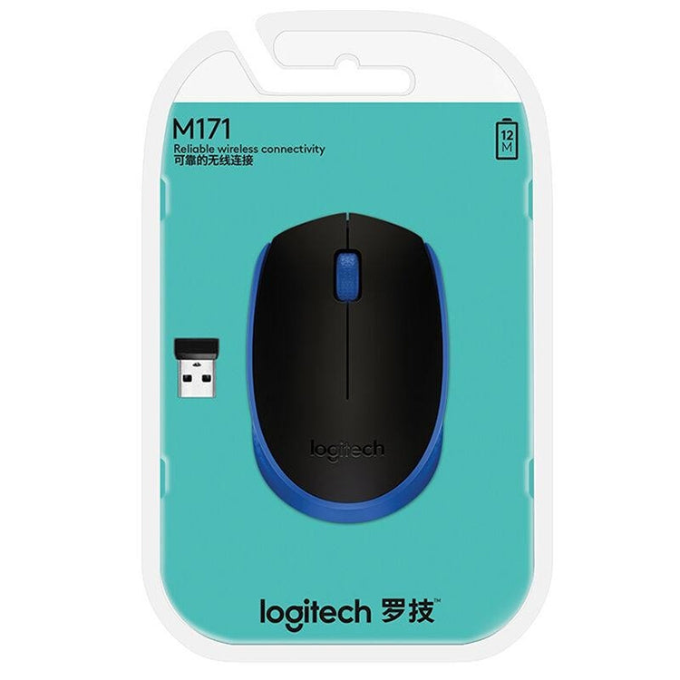 Logitech M171 1000DPI USB Wireless Mouse with 2.4G Receiver (Blue)