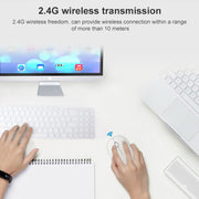 ZGB 360 2.4G Computer Laptop Wireless Chargeable Mini Mouse 1000dpi(Blue)