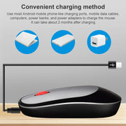 ZGB 360 2.4G Computer Laptop Wireless Chargeable Mini Mouse 1000dpi(Blue)