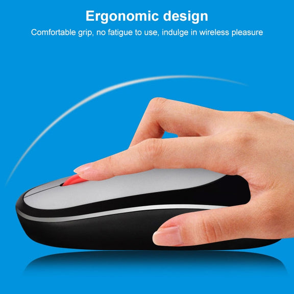 ZGB 360 2.4G Computer Laptop Wireless Chargeable Mini Mouse 1000dpi(Blue)