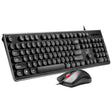 ZGB S500 Round Keycap Wired Keyboard + Mouse Set (Black) - Wired Keyboard by Chasing Leopard | Online Shopping South Africa | PMC TechLife | Buy Now Pay Later Mobicred