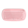 FOETOR K520t Mini Three Modes Wireless Bluetooth Keyboard(Pink) - Wireless Keyboard by FOETOR | Online Shopping South Africa | PMC TechLife | Buy Now Pay Later Mobicred