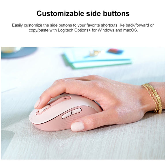 Logitech M650 5-keys 2000 DPI Wireless Bluetooth Silent Mouse (White)