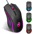 HXSJ X100 7-buttons 3600 DPI Cool Glowing Wired Gaming Mouse, Cable Length: 1.5m (Black) - Wired Mice by HXSJ | Online Shopping South Africa | PMC TechLife | Buy Now Pay Later Mobicred