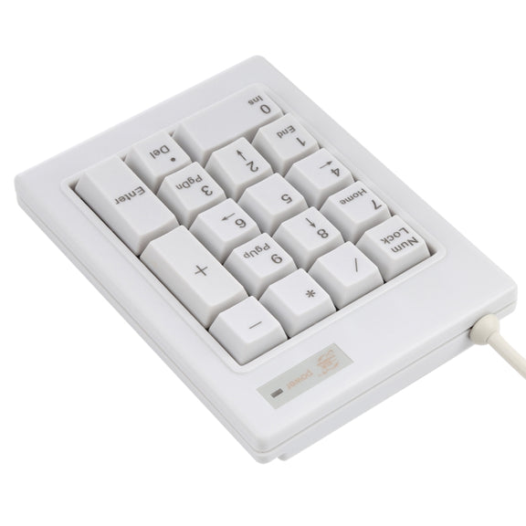 DX-17A 17-keys USB Wired Mechanical Black Shaft Mini Numeric Keyboard(White)