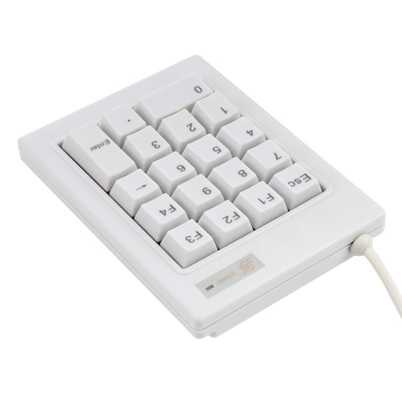 DX-18A 18-keys USB Wired Mechanical Black Shaft Mini Numeric Keyboard (White)