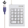 DX-18B 18-keys USB Wired Mechanical Black Shaft Mini Numeric Keyboard (White) - Mini Keyboard by PMC TechLife | Online Shopping South Africa | PMC TechLife | Buy Now Pay Later Mobicred