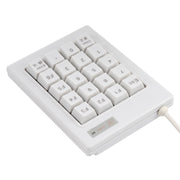 DX-20A 20-keys USB Wired Mechanical Black Shaft Mini Numeric Keyboard (White)